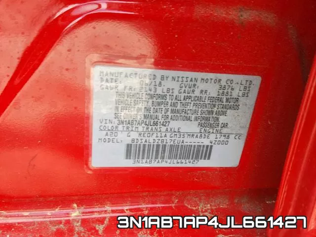3N1AB7AP4JL661427 фото 2