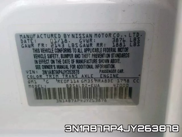 3N1AB7AP4JY263878 фото 2
