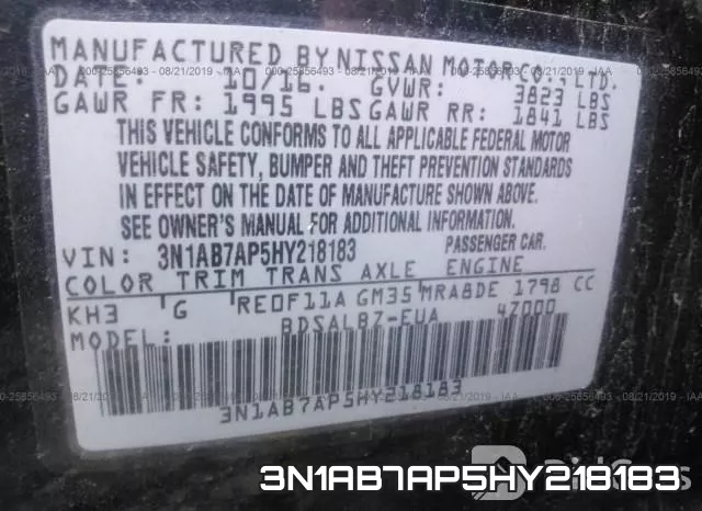 3N1AB7AP5HY218183 фото 10