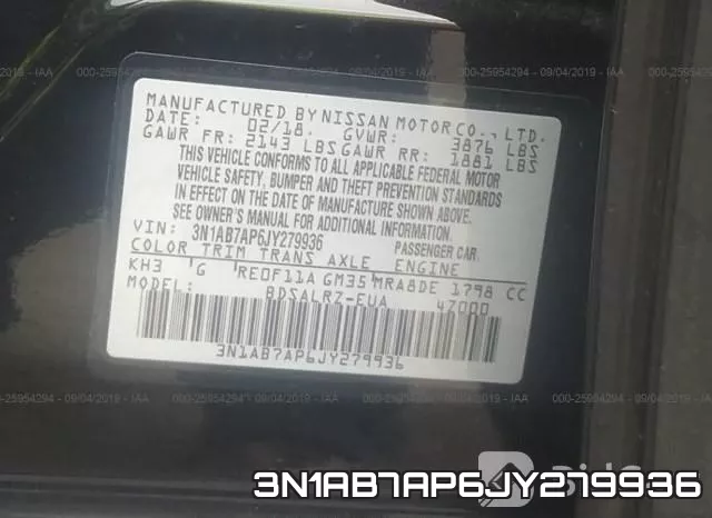 3N1AB7AP6JY279936 фото 10