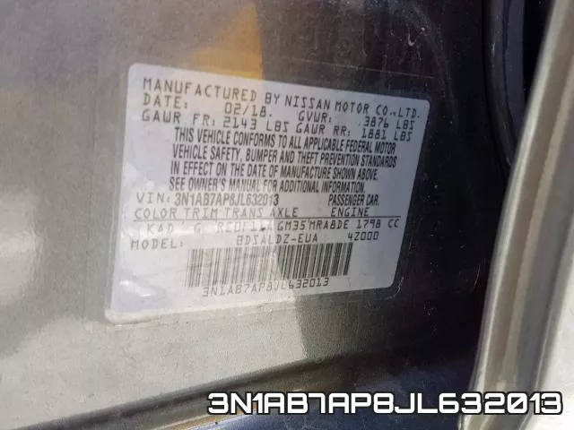 3N1AB7AP8JL632013 фото 2