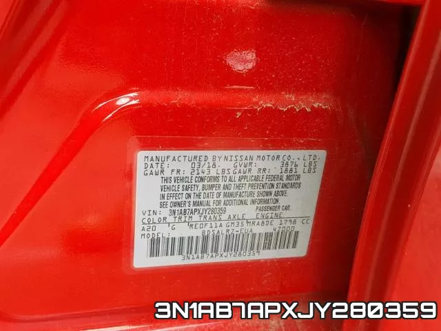 3N1AB7APXJY280359 фото 2