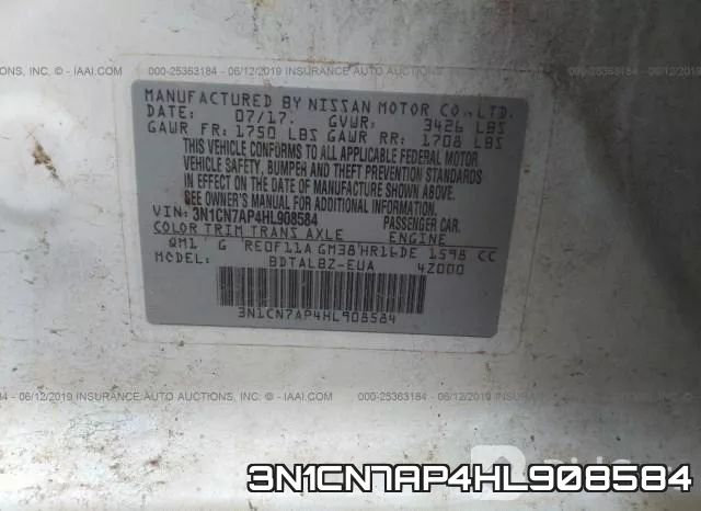 3N1CN7AP4HL908584 фото 10