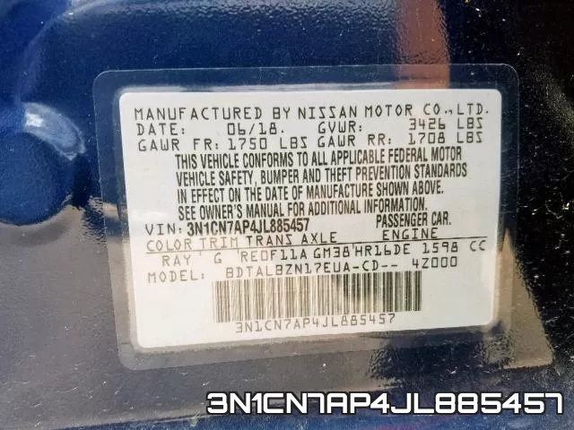 3N1CN7AP4JL885457 фото 2