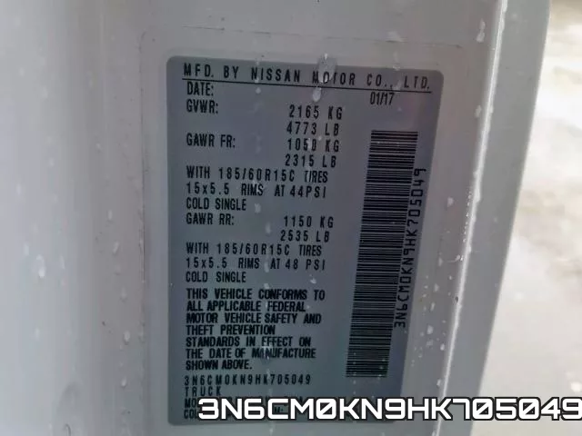 3N6CM0KN9HK705049 фото 2