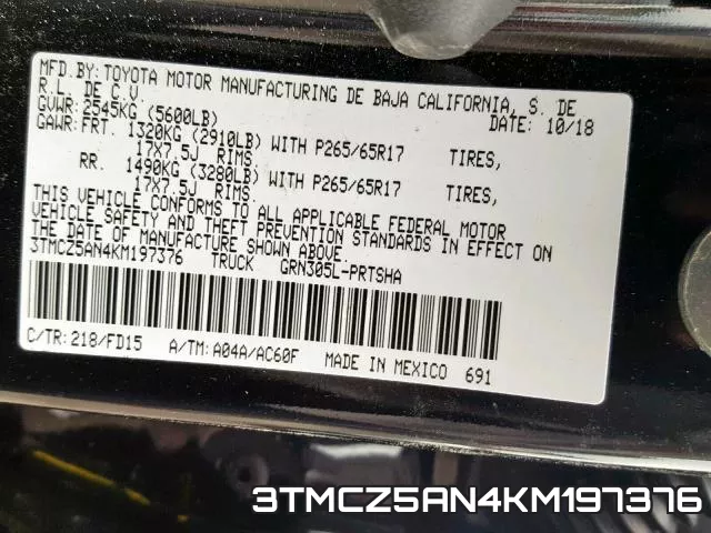 3TMCZ5AN4KM197376 фото 2
