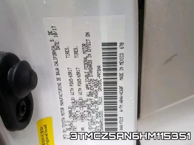 3TMCZ5AN6HM115351 фото 2