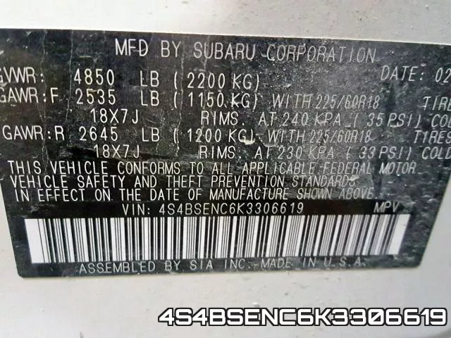 4S4BSENC6K3306619 фото 2