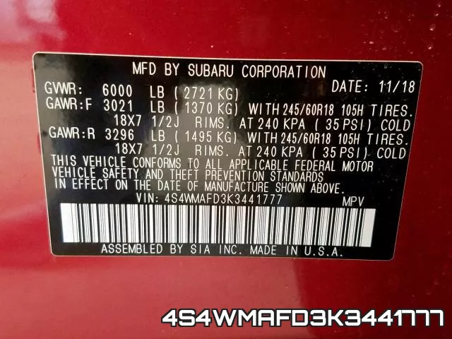 4S4WMAFD3K3441777 фото 2