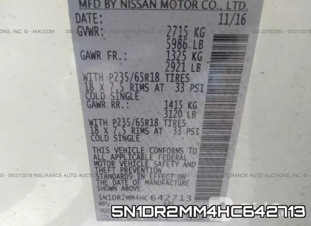 5N1DR2MM4HC642713 фото 9