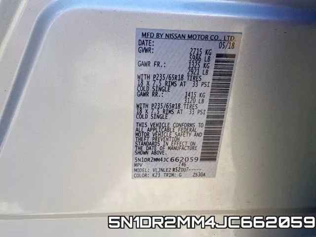 5N1DR2MM4JC662059 фото 2