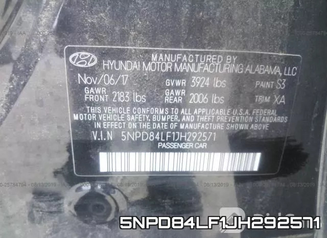 5NPD84LF1JH292571 фото 10