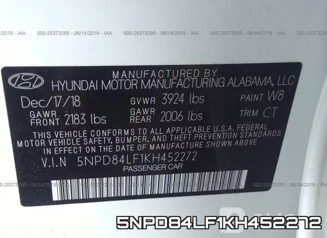 5NPD84LF1KH452272 фото 10