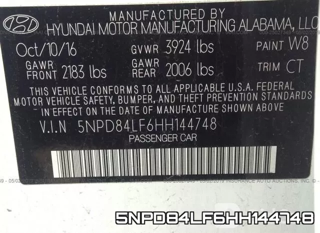 5NPD84LF6HH144748 фото 10