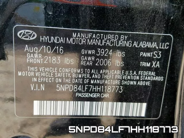 5NPD84LF7HH118773 фото 2