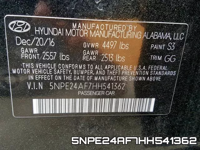 5NPE24AF7HH541362 фото 2