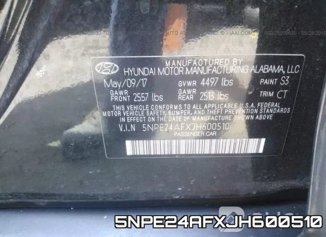 5NPE24AFXJH600510 фото 10