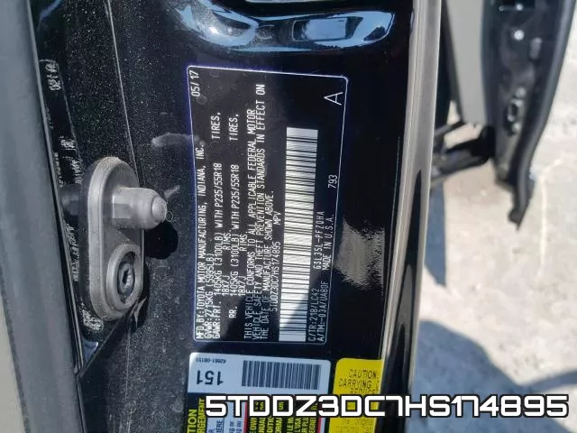 5TDDZ3DC7HS174895 фото 2