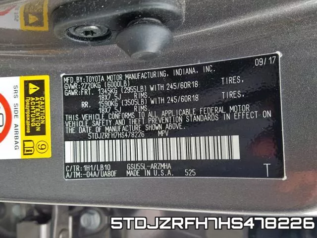 5TDJZRFH7HS478226 фото 2