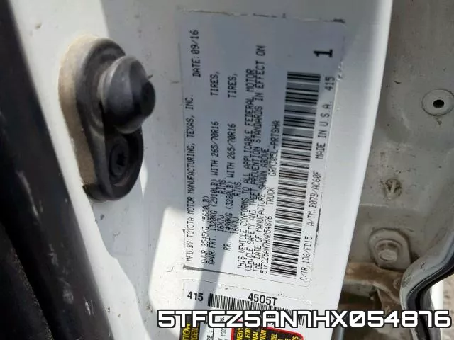 5TFCZ5AN7HX054876 фото 2