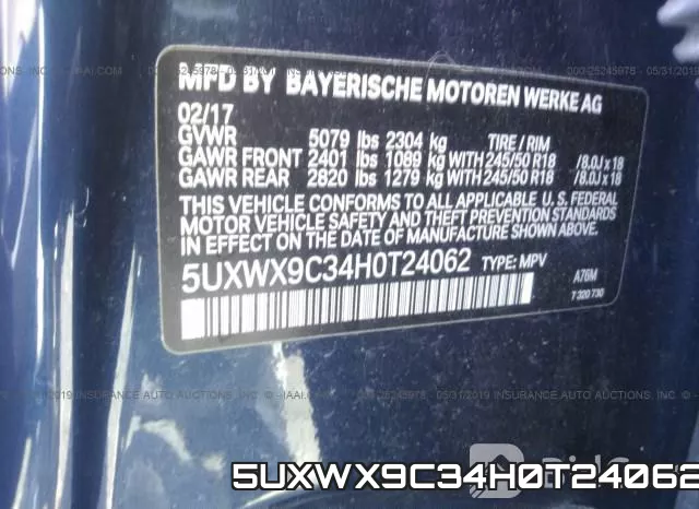 5UXWX9C34H0T24062 фото 10