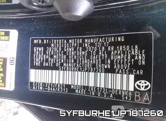 5YFBURHE1JP787260 фото 10