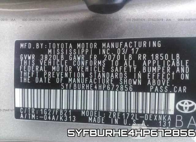 5YFBURHE4HP672856 фото 10