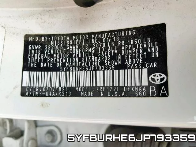 5YFBURHE6JP793359 фото 2