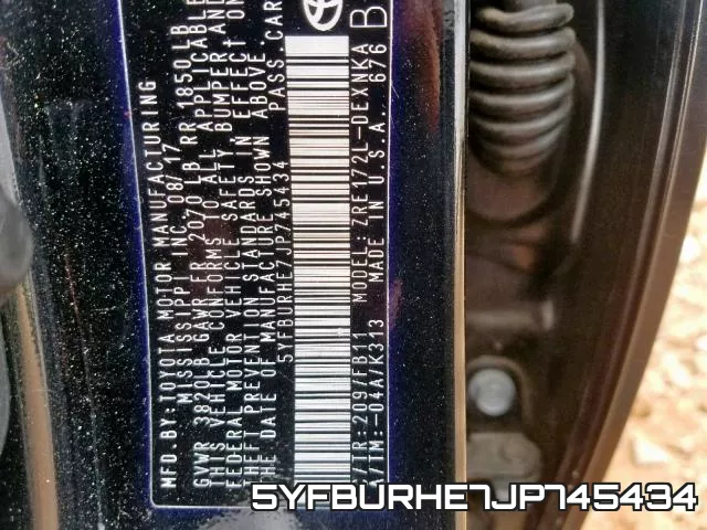 5YFBURHE7JP745434 фото 2