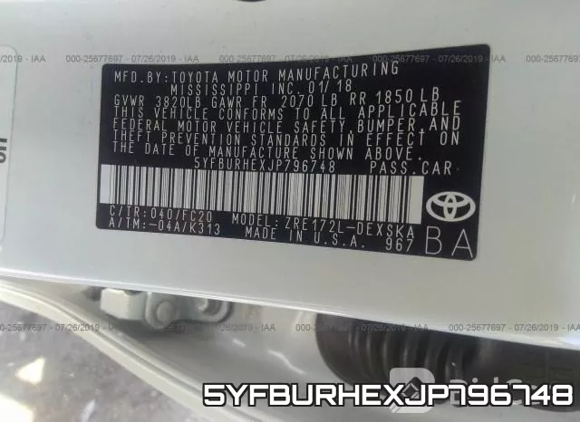 5YFBURHEXJP796748 фото 10