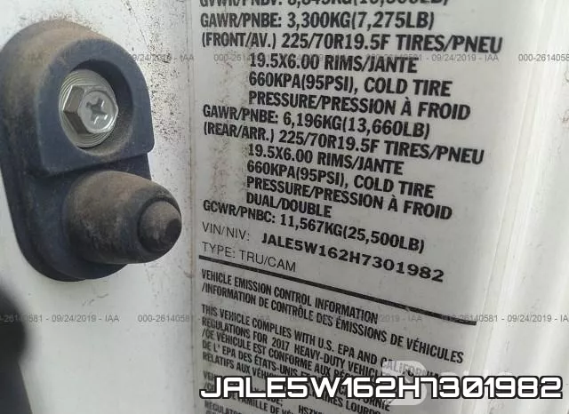 JALE5W162H7301982 фото 10
