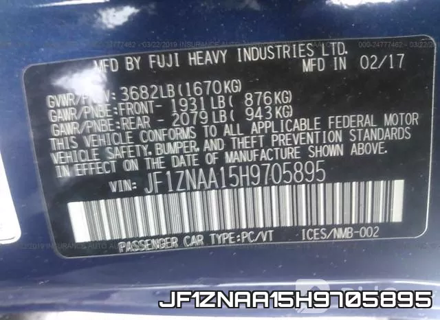 JF1ZNAA15H9705895 фото 10