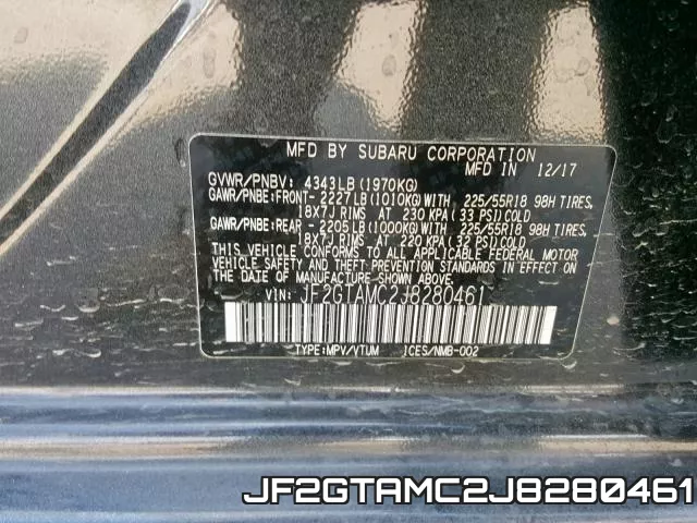 JF2GTAMC2J8280461 фото 2
