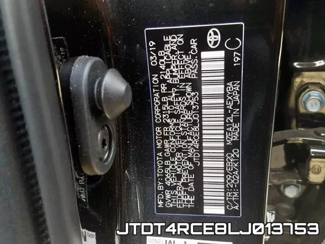 JTDT4RCE8LJ013753 фото 2