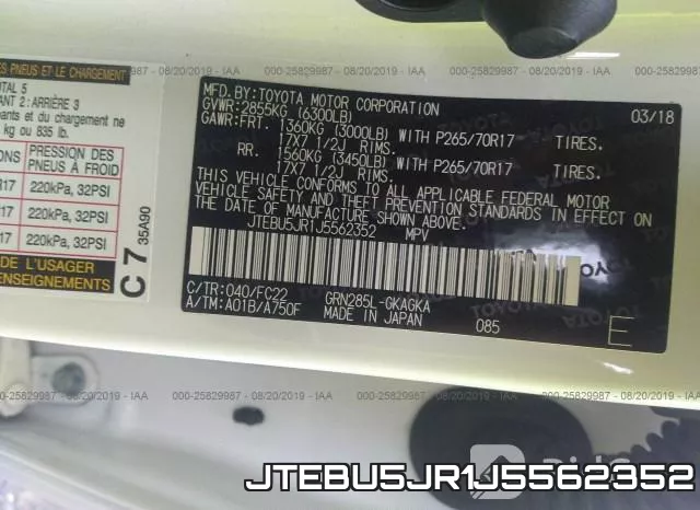 JTEBU5JR1J5562352 фото 10