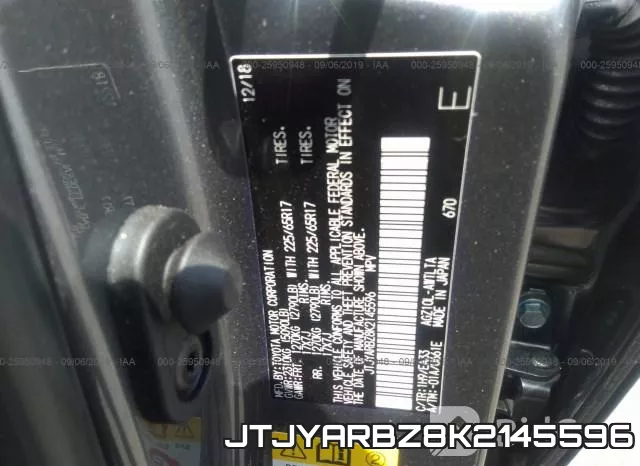 JTJYARBZ8K2145596 фото 10