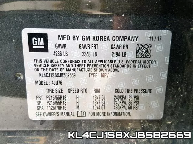 KL4CJ1SBXJB582669 фото 2