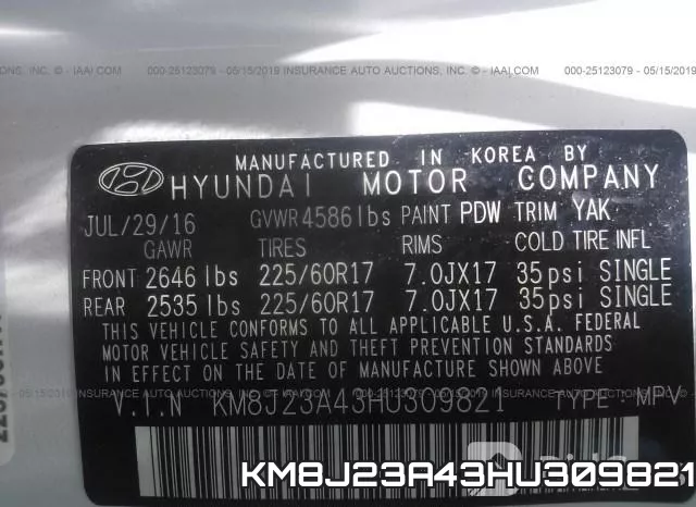 KM8J23A43HU309821 фото 10