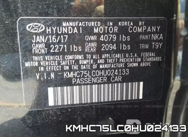 KMHC75LC0HU024133 фото 10