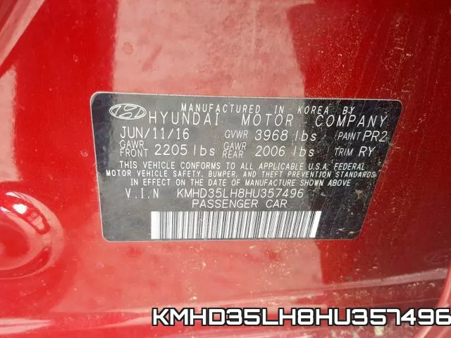 KMHD35LH8HU357496 фото 2