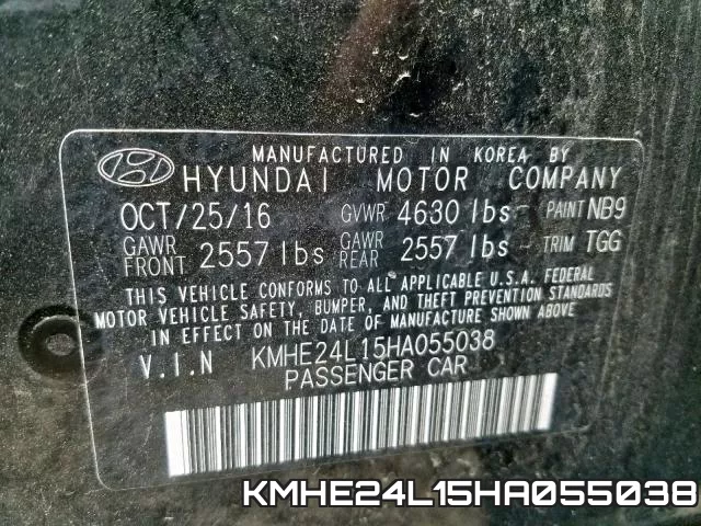 KMHE24L15HA055038 фото 2