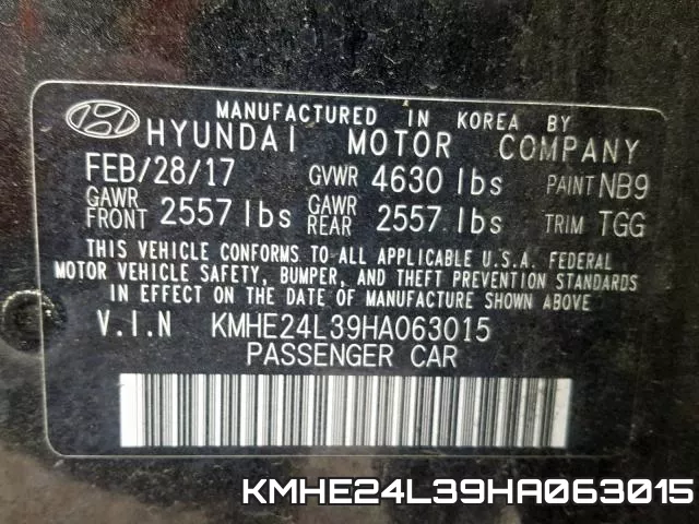 KMHE24L39HA063015 фото 2