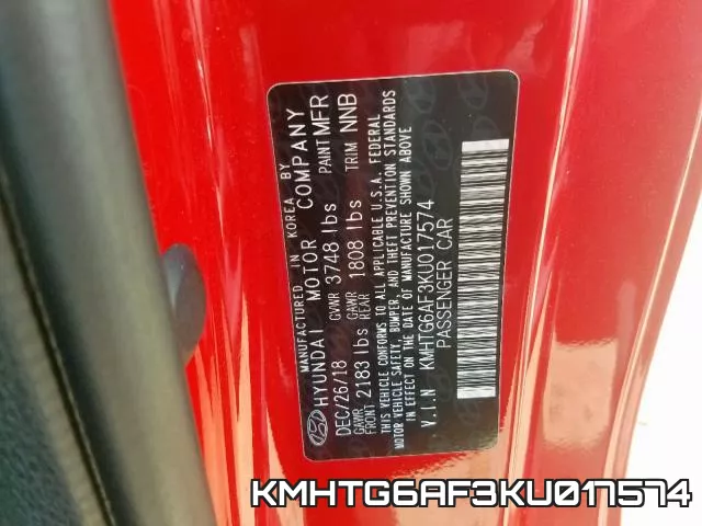 KMHTG6AF3KU017574 фото 2
