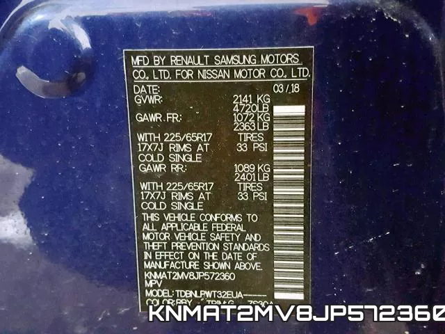 KNMAT2MV8JP572360 фото 2