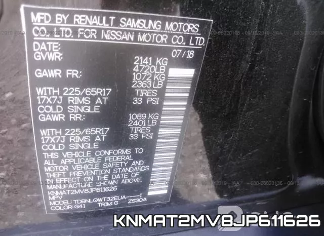 KNMAT2MV8JP611626 фото 10