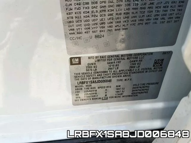 LRBFX1SA8JD006848 фото 2