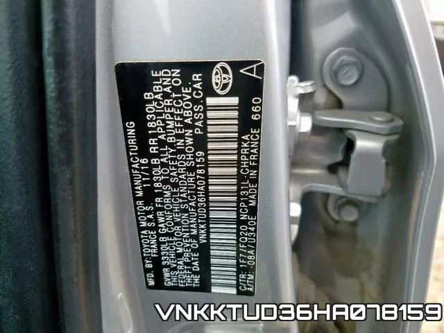 VNKKTUD36HA078159 фото 2