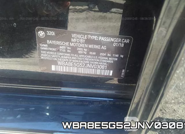 WBA8E5G52JNV03081 фото 10