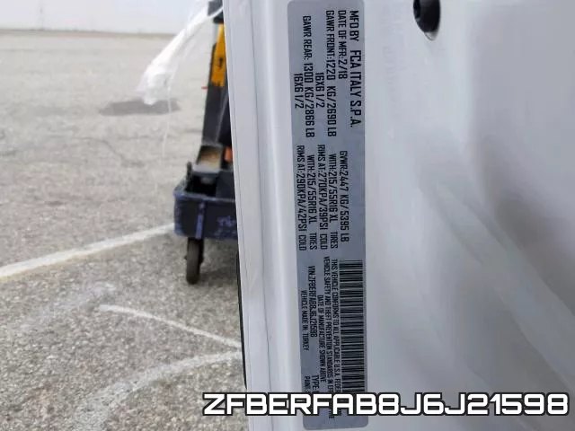 ZFBERFAB8J6J21598 фото 2
