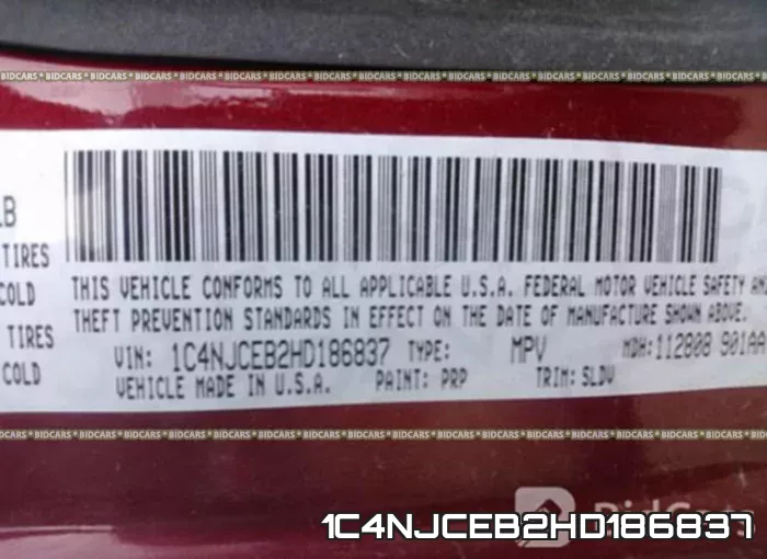 1C4NJCEB2HD186837 фото 10